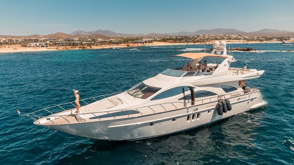Celebration yacht charter for up to twelve guests in Cabo San Lucas